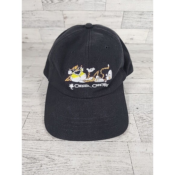 Vintage 90s Chester Cheetah Cheetos Snapback Hat Planet Lunch Promo Cap Wool - Picture 2 of 8
